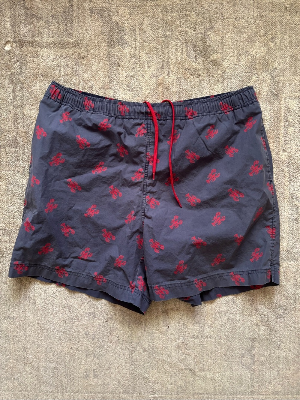 Polo sport by Ralph Lauren Navy Swim Trunks with lobster Print